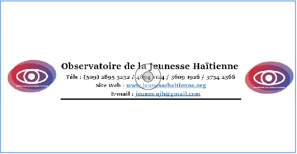 Position de l'Observatoire de la Jeunesse haïtienne  sur le vide occasionné par l’annonce de la démission du Premier ministre Ariel Henri et les consultations en cours